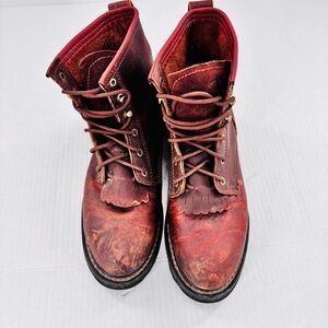 Double H Men's Brown  Leather Boots Sz 8M